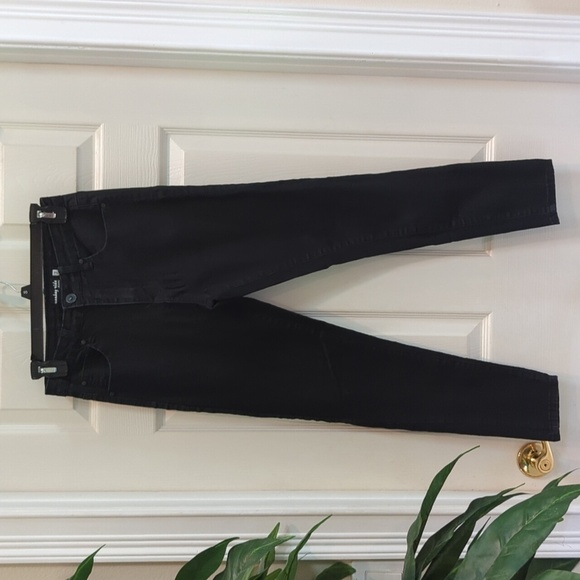 🐢Monkey Ride Junior's Black Denim Stretch Skinny Jeans Size 7 - FLAW - Picture 1 of 9